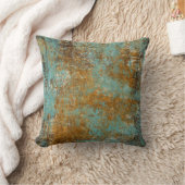 抽象芸術アモダンート装飾用クッションカッパーパティーナ クッション (ブランケット)