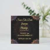 抽象芸術アラビアア結婚ート 招待状 (スタンド正面)