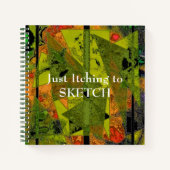 「抽象芸術アラモード」スパイラルSketchBook ノートブック (正面)