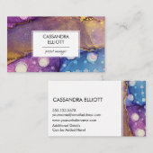 抽象芸術アルコカラフルールインキ液体芸術事業  名刺 (正面/裏面)