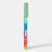 抽象芸術アルコールインクスタイルレインボーモノグラムの Case-Mate iPhoneケース (裏面 / 右)