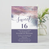 抽象芸術アルコールインクバラ金ゴールドモダンスクリプト 招待状 (スタンド正面)