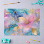 抽象芸術アルコールインクフローラの分離 薄葉紙 (クラフト)