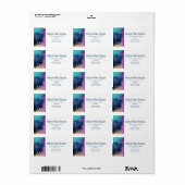 抽象芸術アルコールインク流体アート住所 シール (フルシート)