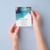 抽象芸術アルコールインク流体芸術事業 チラシ (手)