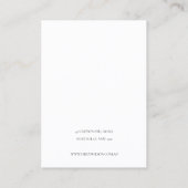 抽象芸術アルコールインク金ゴールドネイビーイヤリングディスプレイ 名刺 (裏面)