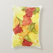 抽象芸術アルコールインク12"x16" アクセントクッション (裏面(縦))