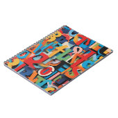 抽象芸術アルファベットのノートカラフルPC ノートブック (左側)