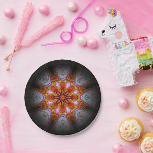 抽象芸術アンティークアート–18434 ペーパープレート (パーティー)