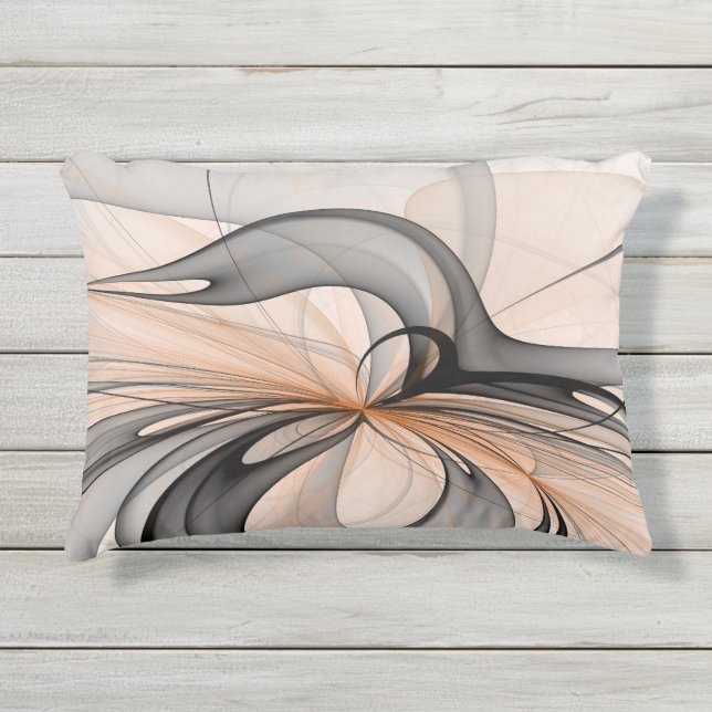 抽象芸術アントラサイエンナモダンフラクタルアート アウトドアクッション (正面)