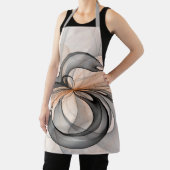 抽象芸術アントラサイエンナモダンフラクタルアート エプロン (インサイチュ)