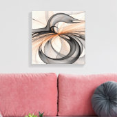 抽象芸術アントラサイエンナモダンフラクタルアート キャンバスプリント (インサイチュ (リビング))