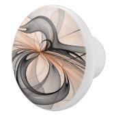 抽象芸術アントラサイエンナモダンフラクタルアート セラミックノブ (右)