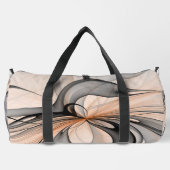 抽象芸術アントラサイエンナモダンフラクタルアート ダッフルバッグ (裏面)