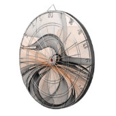 抽象芸術アントラサイエンナモダンフラクタルアート ダーツボード (正面右)