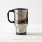 抽象芸術アントラサイエンナモダンフラクタルアート トラベルマグ (左)