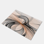 抽象芸術アントラサイエンナモダンフラクタルアート ドアマット (アングル)