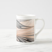 抽象芸術アントラサイエンナモダンフラクタルアート ボーンチャイナマグカップ (右)