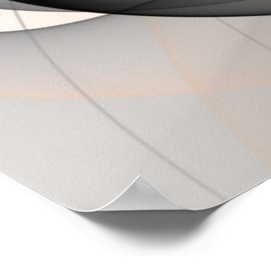 抽象芸術アントラサイエンナモダンフラクタルアート ポスター (角)