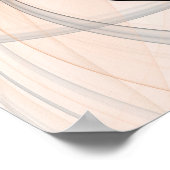 抽象芸術アントラサイエンナモダンフラクタルアート ポスター (角)