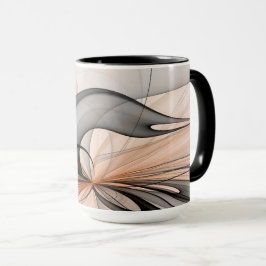 抽象芸術アントラサイエンナモダンフラクタルアート マグカップ