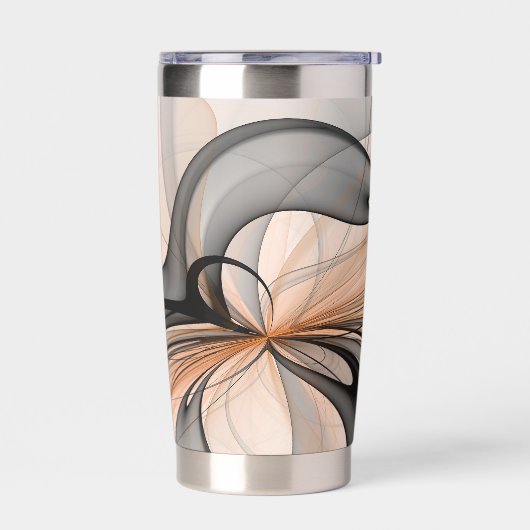 抽象芸術アントラサイエンナモダンフラクタルアート 保温保冷タンブラー (左面)