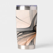 抽象芸術アントラサイエンナモダンフラクタルアート 保温保冷タンブラー (正面)