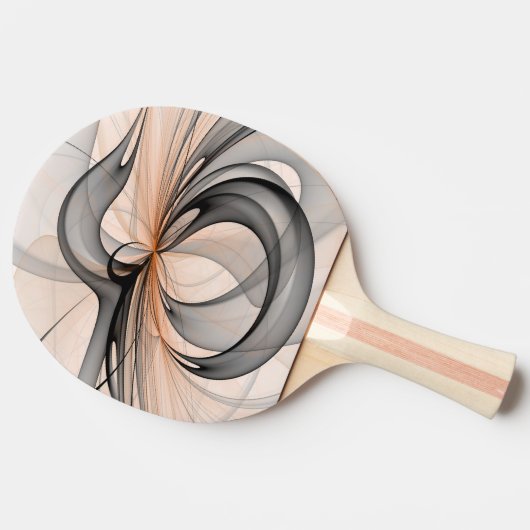 抽象芸術アントラサイエンナモダンフラクタルアート 卓球ラケット (横)