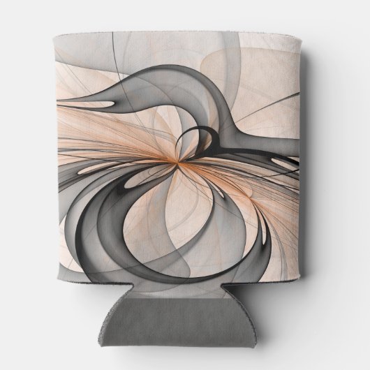 抽象芸術アントラサイエンナモダンフラクタルアート 缶クーラー (裏面)