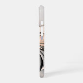 抽象芸術アントラサイエンナモダンフラクタルアート iPhone 16ケース (左側面)