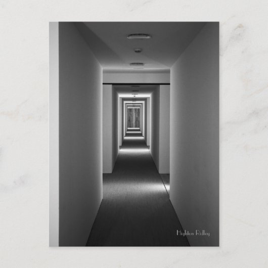 抽象芸術アーキテクチャファインアート インビテーションポストカード (正面)