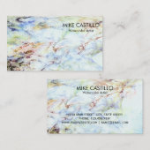 抽象芸術アースウォーターカラーアーティスト 名刺 (正面/裏面)