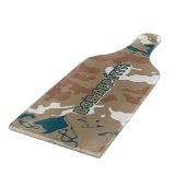 抽象芸術アースカモフラージブラウン カッティングボード (角)