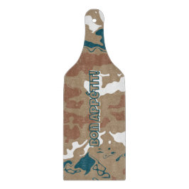 抽象芸術アースカモフラージブラウン カッティングボード