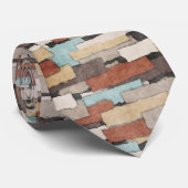 抽象芸術アーストーンパッチワーク ネクタイ (ロール)