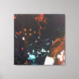 抽象芸術アーストーン（コバルトブルー、赤、銅） キャンバスプリント