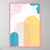 抽象芸術アーチベッドルームウォールポスター ポスター (正面)