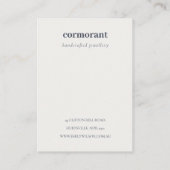 抽象芸術アーチレトロカラフルロゴヘアクリップホルダー 名刺 (裏面)