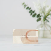 抽象芸術アーティストアートアトリエアーティザンクリエイティブブシン 名刺 (スタンド正面)