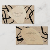 抽象芸術アーティストアートアトリエアーティザンクリエイティブ 名刺 (正面/裏面)