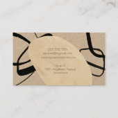 抽象芸術アーティストアートアトリエアーティザンクリエイティブ 名刺 (裏面)