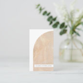 抽象芸術アーティストテクスチャシェイプニュートラルビジネス 予約カード (スタンド正面)