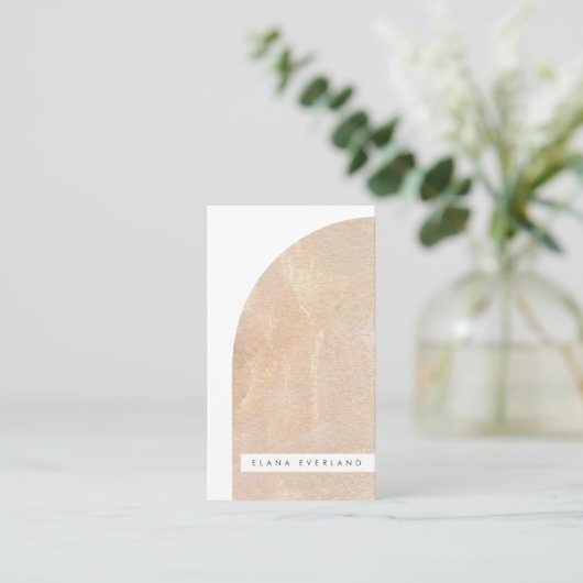 抽象芸術アーティストテクスチャシェイプニュートラルビジネス 予約カード (スタンド正面)