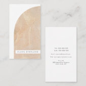 抽象芸術アーティストテクスチャシェイプニュートラルビジネス 予約カード (正面/裏面)