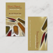 抽象芸術アーティスト縦型名刺 名刺 (正面/裏面)