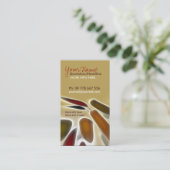 抽象芸術アーティスト縦型名刺 名刺 (スタンド正面)