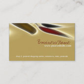 抽象芸術アーティスト縦型名刺 名刺 (裏面)