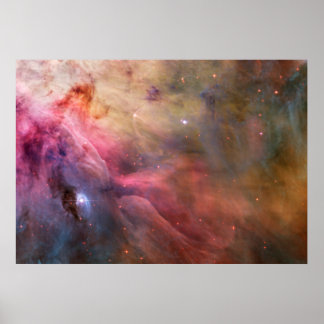 抽象芸術アートがオリオン星雲で見つかる ポスター