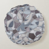 抽象芸術アートが熱狂的な丸い枕に ラウンドクッション (裏面)