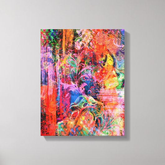抽象芸術アートすべて質感 キャンバスプリント (正面)